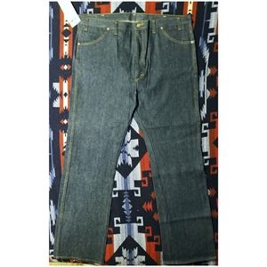 VINTAGE 80's DEADSTOCK DAKOTA BY 5 BROTHERS RAW DENIM JEANS- SIZE 42"X32"